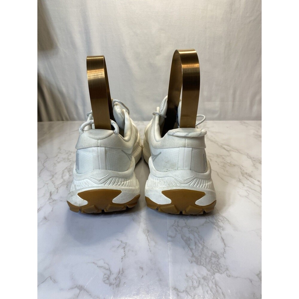 Hoka Transport Women Shoe Sz 8B Wide Casual Lifestyle Walk Gym Eggnog 1164371 - Picture 3 of 6